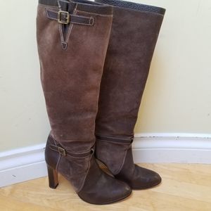 Michael Kors Brown Leather Suede Boots size 8.5